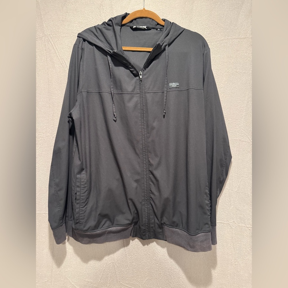Travis Mathew Charcoal Hooded Windbreaker